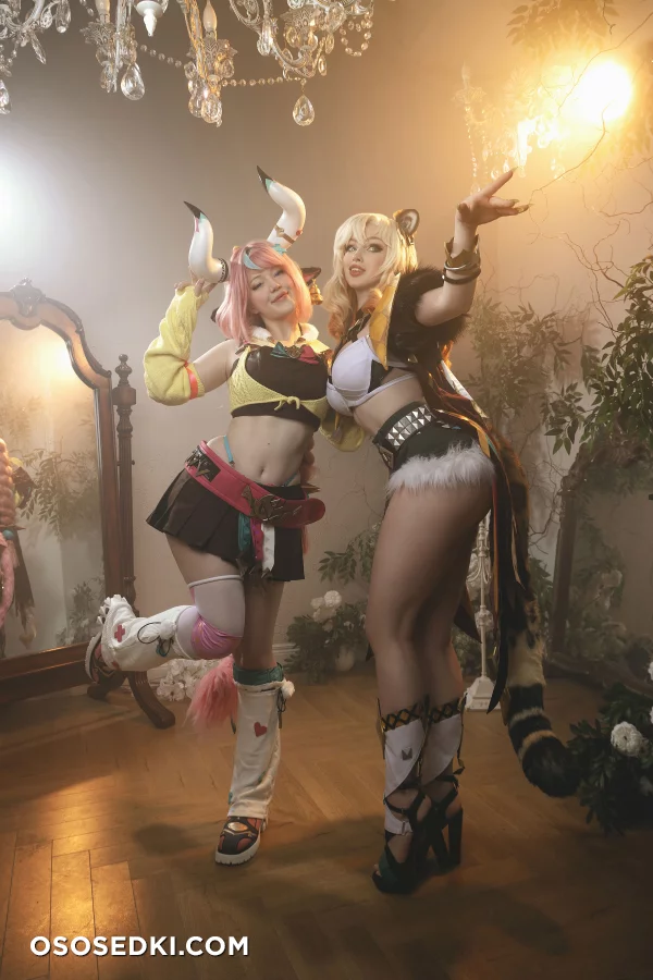 [Lada Lyumos &amp; Lady Melamori &amp; Zoe Volf] Mavuika &amp; Varesa &amp; Xilonen - 2