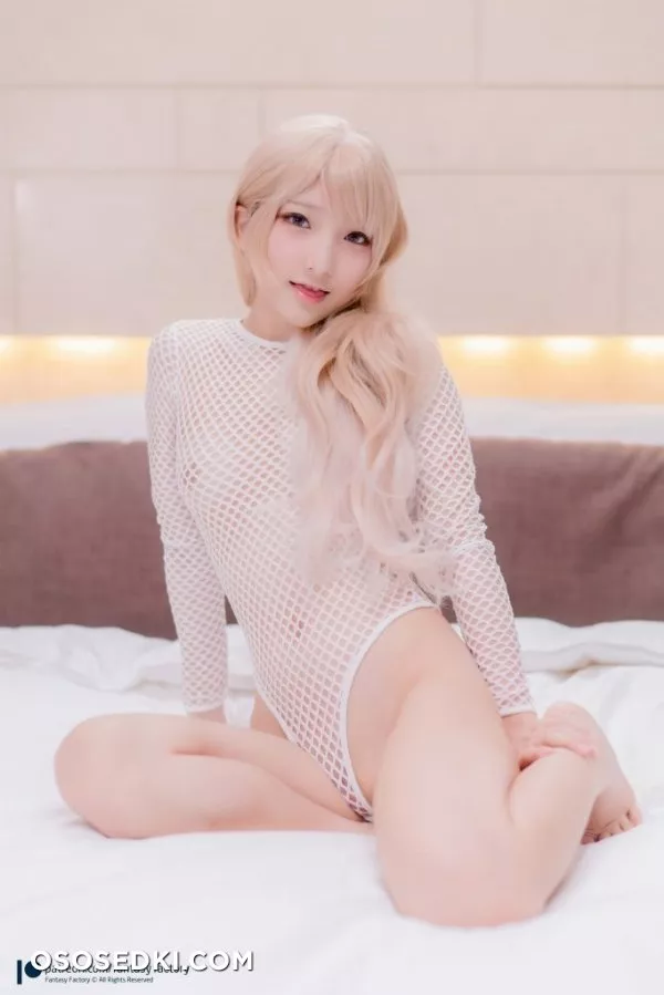 Fantasy Factory. White Fishnet Bodysuit - 2