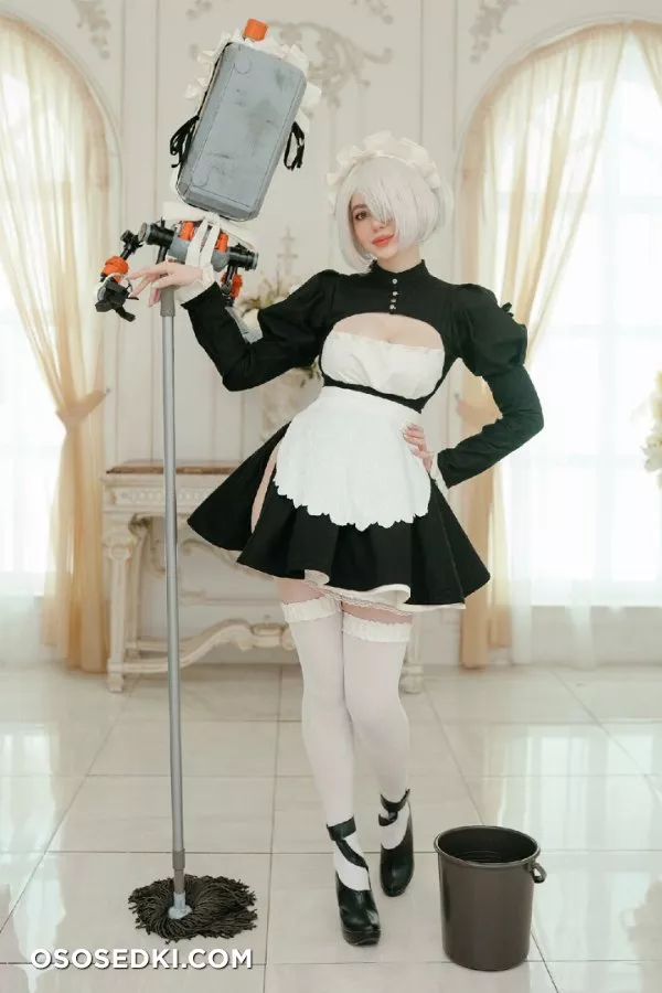 Alina Becker. 2B Maid. NieR Automata - 2
