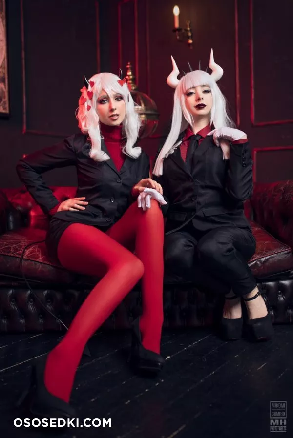 Mikomi Hokina &amp; Gumiho Hannya. Lucifer &amp; Modeus. Helltaker - 1