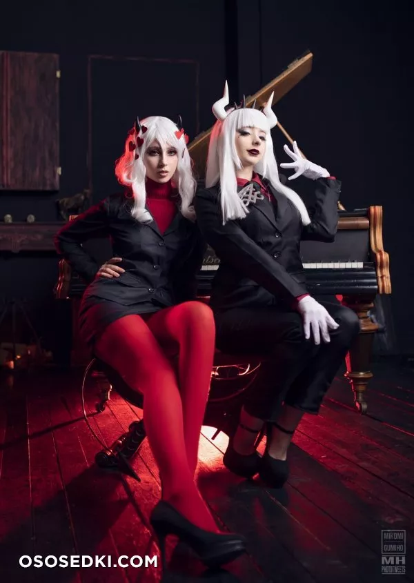 Mikomi Hokina &amp; Gumiho Hannya. Lucifer &amp; Modeus. Helltaker - 2